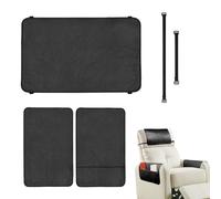 Sofa Armrest Cover - Armchair Furniture Slipcover, Recliner Chair Headrest Protector | Waterproof 3x Recliner Armrest Non-slip Protective Cover, Recliner Leather Headrest Protector for Small Chairs