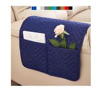 Sofa Armrest Cover Headrest Cover Recliner Chair Arm Cover Sofa Headrest Slipcovers Nonslip Waterproof Armchair Cover for Recliner Leather Sofa Couch Protector Modern ( Color : Navy blauw , Size : Wit