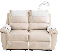 Sofa Armrest Cover Recliner Chair Headrest Cover for 1/2/3 Seat Arm Cover Armchair Slipcover Nonslip Quilted Furniture Protector for Pets Sofa Couch (Color : B8, Size : 2-seater/4pcs(1pocket))