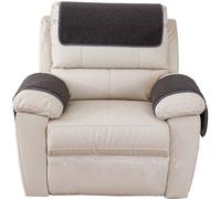 Sofa Armrest Cover Recliner Chair Headrest Cover for 1/2/3 Seat Arm Cover Armchair Slipcover Nonslip Quilted Furniture Protector for Pets Sofa Couch (Color : B16, Size : 1-seater/3pcs(1pocket))