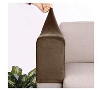 Sofa Armrest Covers 2pcs/set Sofa Armrest Glove Thicken Simple Quality Non-Slip Sofa Armrest Protector Sofa Covers Living Room Furniture Protectors(Khaki)