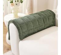 Sofa Armrest Covers, Backrest Covers, Corner Sofa Cover L Shape, Non Slip Pet Couch Cover Furniture Protectors for Dogs, Thick Soft Corduroy Sofa Pads Fuzzy Couch Cushions for Pets (Green,70x70cm)