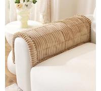 Sofa Armrest Covers, Backrest Covers, Corner Sofa Cover L Shape, Pet-Friendly Couch Cover Furniture Protectors for Dogs, Thick Soft Corduroy Sofa Pads Fuzzy Couch Cushions for Pets (Khaki,60x60cm)