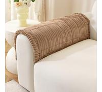 Sofa Armrest Covers, Backrest Covers, Corner Sofa Cover L Shape, Pet-Friendly Couch Cover Furniture Protectors for Dogs, Thick Soft Corduroy Sofa Pads Fuzzy Couch Cushions for Pet, Kid (Brown,60x60cm)