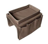 Sofa Armrest Organizer for Couch Armchair Recliner Anti-slip Hanging Storage Bag Armchair TV Remote Control Holder Cup Holder Tray Tidy Storage Pouch with 5 Pockets for cellphone Book Magazine Glasses