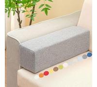 Sofa Armrest Padded Cushion 120x20x20cm Linen Fabric Cover， Bed Gap Filler for Headboard & Mattress ，For Beds and Various Sofas and Chairs