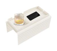 Sofa Armrest Tray - Couch Cup Holder Tray | Anti-Spill Sofa Arm Trays | Silicone Home Organization Armrest With Remote Storage For Bed RV Car Living Room Outdoor Beach Picnic TV Watching Snack Time