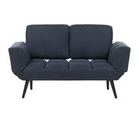 Sofa Bed 2 Seater BREKKE Fabric Dark Blue