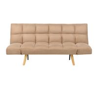 Sofa Bed 2 Seater INGARO Fabric Light Brown