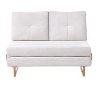 Sofa Bed 2 Seater JERSLEV Fabric Off-White