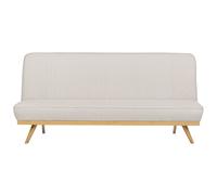 Sofa Bed 2 Seater KALFAFEL Fabric Beige