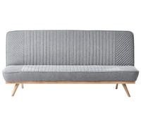 Beliani Sofa Bed 2 Seater Kalfafel Fabric Grey