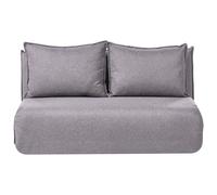 Sofa Bed 2 Seater ROROS Faux Linen Dark Grey