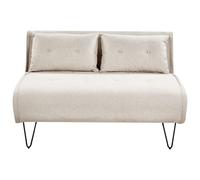 Sofa Bed 2 Seater VESTFOLD Fabric Light Beige
