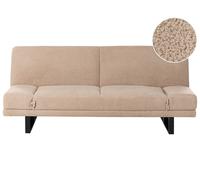 Sofa Bed 2 Seater YORK Boucle Sand Beige