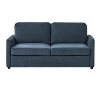 Beliani Fabric Sofa Bed Blue Bennas, Blue