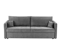 Beliani Fabric Sofa Bed With Storage Light Grey Bleik, Grey