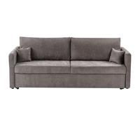 Beliani Fabric Sofa Bed With Storage Taupe Bleik, Brown