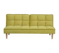 Beliani Fabric Sofa Bed Green Siljan, Green
