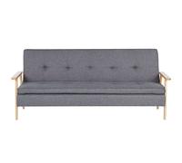 Sofa Bed 3 Seater TJORN Fabric Grey