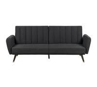 Beliani Fabric Sofa Bed Black Vimmerby, Black