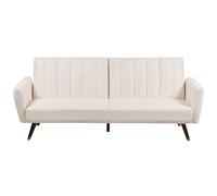 Sofa Bed 3 Seater VIMMERBY Fabric Light Beige
