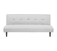 Sofa Bed 3 Seater VISBY Fabric Light Grey