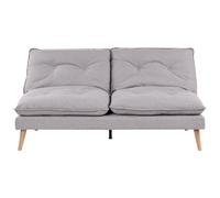 Sofa Bed 3 Seater YILA Fabric Grey