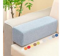 Sofa Bed Armrest Cushion 55x20x20cm Linen Fabric Cover， Bed Gap Filler for Headboard & Mattress ，For Beds and Various Sofas and Chairs