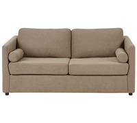 Beliani Traditional Sofa Bed Inkoo Fabric Brown