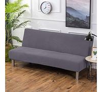 Sofa bed cover futon couch cover stretch armless sofa bed slipcovers Gray