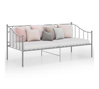 vidaXL Sofa Bed Frame Grey Metal 90x200 cm (324775), Grey