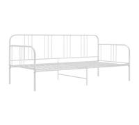 Vidaxl Sofa Bed Frame Without Mattress White Metal 90X200 Cm