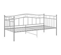 vidaXL Sofa Bed Frame Grey Metal 90x200 cm (324781), Grey