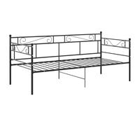 vidaXL Sofa Bed Frame Black Metal 90x200 cm 03 UK HOT