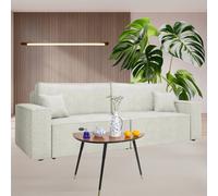 Sofa Bed Karl Corner Design With Storage Pull Out Sleep Function Springs Modern Upholstered Cream