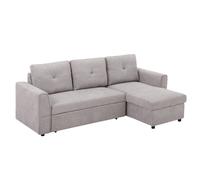 HOMCOM Sofa Bed Grey 1,410 x 850 mm
