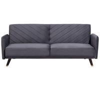 Sofa Bed SENJA Grey Velvet