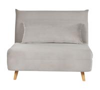 Sofa Bed SETTEN Light Grey Velvet
