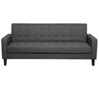 Sofa Bed 3 Seater VEHKOO Fabric Dark Grey