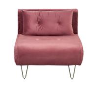 Single Sofa Bed VESTFOLD Velvet Pink