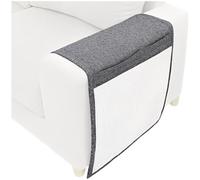 Sofa Cat Scratch Pad, 51.1 in Natural Sisal Furniture Protection from Cats, Large Side Type Corner Cat Scratcher for Couch, Gray, Long-Lasting Fabric Edging