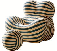 Sofa Chair with Footrest, Comfortable Lounge Chair for Living Room, Bedroom & Reading Room, Modern Design Bucket Armchair with Armrest for Ultimate Relaxation