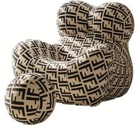 Sofa Chair with Footrest, Comfortable Lounge Chair for Living Room, Bedroom & Reading Room, Modern Design Bucket Armchair with Armrest for Ultimate Relaxation