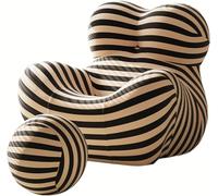 Sofa Chair with Footrest, Comfortable Lounge Chair for Living Room, Bedroom & Reading Room, Modern Design Bucket Armchair with Armrest for Ultimate Relaxation