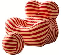 Sofa Chair with Footrest, Comfortable Lounge Chair for Living Room, Bedroom & Reading Room, Modern Design Bucket Armchair with Armrest for Ultimate Relaxation