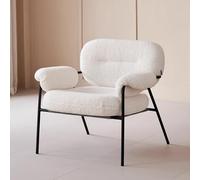 Sofa Chair with Removable Cushions, Thick Full Armrest, Carbon Steel Frame, Easy Care Accent Chair for Living Room, Bedroom, Balcony