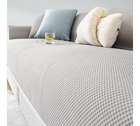 Sofa Couch Cover Individual Chaise Cover Universal Cushion Protector Anti-Slip Sofa Covers L/U Shaped Corner Couch Covers,Gray,36 * 71in/90 * 180cm