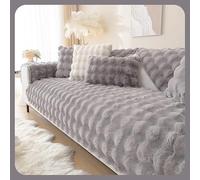 Sofa/Couch Cover/Throw, Sofa Throw Blanket, Warm Super Soft Plush Sofa Cover for Sofa L Shape/U Shape/Corner Sofa 3/2/1 Seater, Sofa Protection Dog Scratch Protection Cat Grey