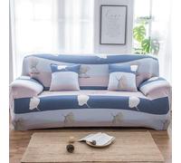 Sofa Cover 1/2/3/4 Seater High Stretch Sofa Covers 3D Printed Spandex Sofa Covers All-inclusive Sofa Slipcover Non Slip Sofa Slipcover Universal Fitted Sofa Sl(Size:4 Seater(235-300cm),Color:H)